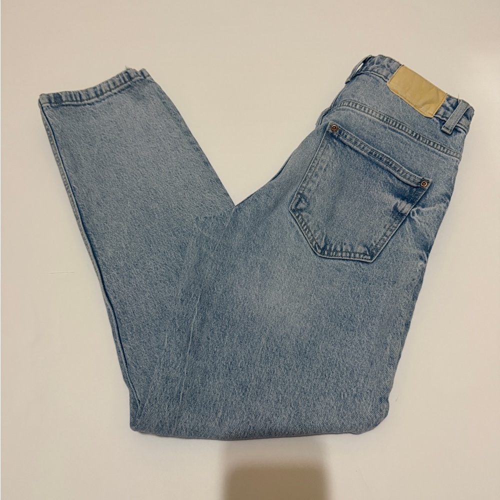 Zara Light Blue Straight Jeans